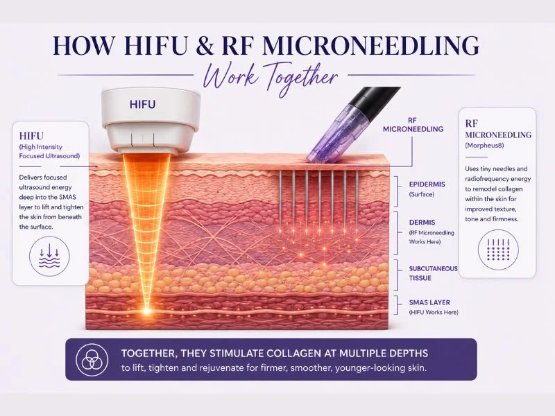 Why combined treatment is the best result with complete skin tightening treatment Cumbernauld 