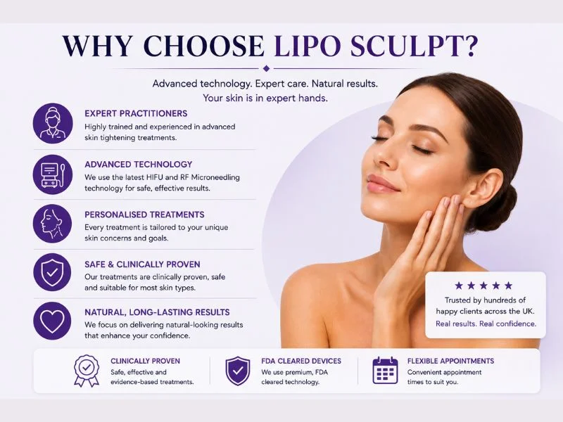 why choose lipo sculpt for complete skin tightening treatment Cumbernauld 